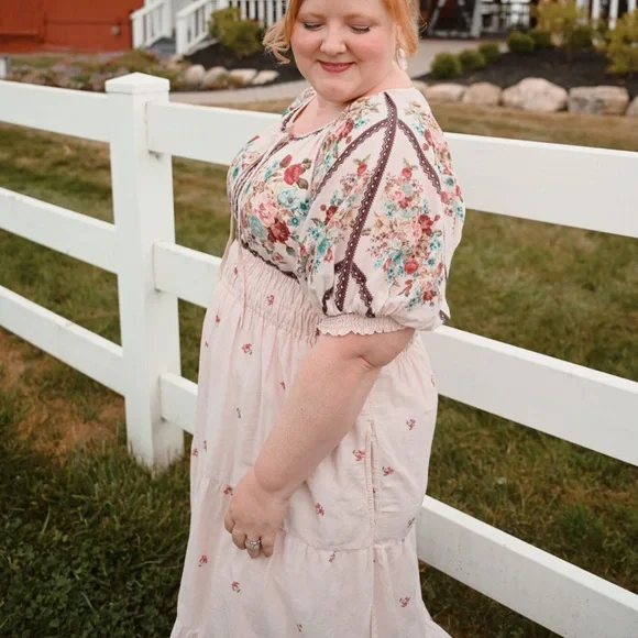 Anthropologie Somerset Maxi Dress with Puff Sleeves - Picture 2 of 6